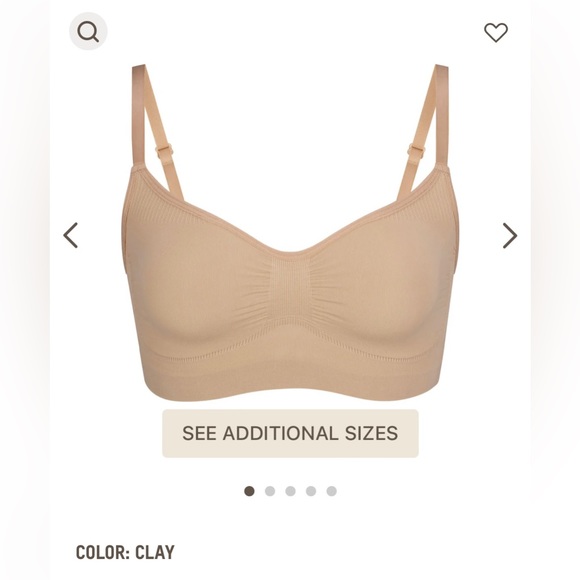 SKIMS Other - SKIMS Clay Seamless Sculpt Scoop Plunge Bralette